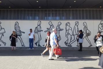 people walking in the City of London