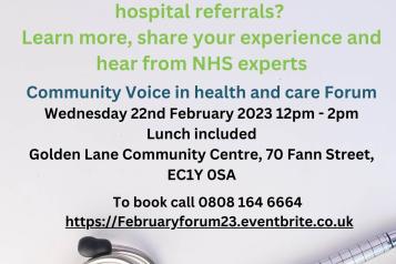 Community Voice Patient Forum 