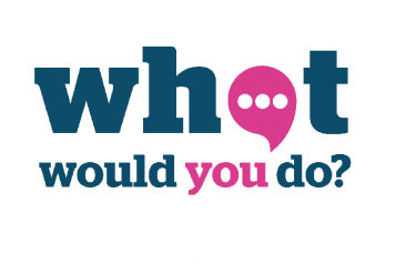 what would you do banner Blue